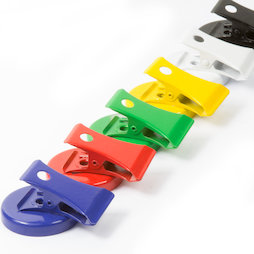 LIV-122, Colourful magnet clips, made of ferrite, set of 6