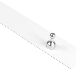 MB-18/white, Magnetleiste selbstklebend 50 cm, selbstklebender Haftgrund für Magnete, aus Metall, weiß