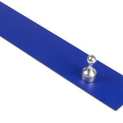 MB-18/blue, Magnetleiste selbstklebend 50 cm, selbstklebender Haftgrund für Magnete, aus Metall, blau