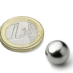 K-13-C, Kugelmagnet Ø 12,7 mm, Neodym, N42, verchromt