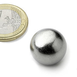 K-19-C, Sphere magnet Ø 19 mm, neodymium, N38, chrome-plated