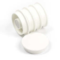 BX-RD30-BULK/white, Boston Xtra rotondi 25 pezzi, confezione grande con 25 magneti per l'ufficio al neodimio