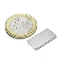 Quadermagnet 20 x 10 x 2 mm