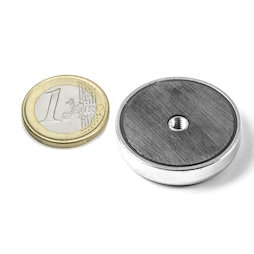 ITF-32, Imanes en recipiente de ferrita con rosca interior M4, Ø 32 mm