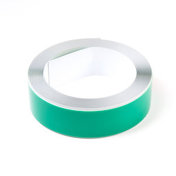 M-FERROTAPE/5m, Cinta metálica adhesiva blanca, base adhesiva para imanes, ancho 35 mm, rollo de 5 m