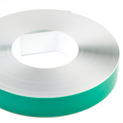 M-FERROTAPE/25m, Metaalband zelfklevend wit, zelfklevende hechtoppervlak voor magneten, breedte 35 mm, rol à 25 m