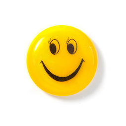 LIV-117, Smiley 'Girl', geplastificeerd, geel