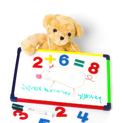 KMWB-2435, Children's whiteboard 24 x 35 cm, for drawing, playing, writing & learning, magnetic