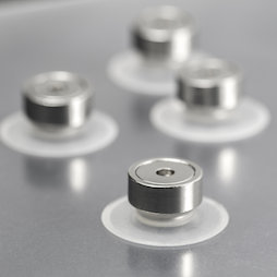 M-SN-04, Suction cup magnet Ø 30 mm extra-strong, with pot magnet with internal thread Ø 20 mm