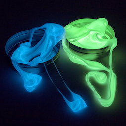 M-PUTTY-GLOW, Pasta intelligente Glow, si illumina al buio, diversi colori, non magnetica!