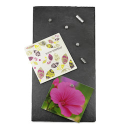 FO-8, Magnettafel Schiefer, edel und exklusiv, 40 x 20 cm, inkl. 10 starke Magnete