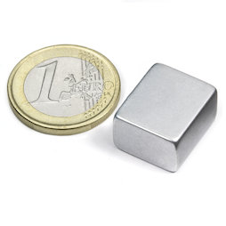 Q-18-15-10-Z, Blokmagneet 18 x 15 x 10 mm, neodymium, N45, verzinkt