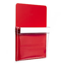 MP-A5/red, Funda magnética roja A5, para oficinas y talleres, formato A5
