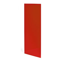 GMBB-2060/red, Glas-Memoboard rechteckig, 20 x 60 cm, in verschiedenen Farben, rot