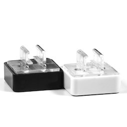 SF-MBF-01, Magnete a barra con supporto per cornici di poster, sistema magnetico in ferrite in un involucro di plastica, con adattatore verticale