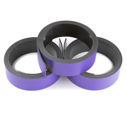MT-20/purple, Nastro magnetico colorato 20 mm, da scrivere e tagliare, rotoli da 1 m, viola