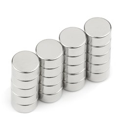 S-08-04-N, Disc magnet Ø 8 mm, height 4 mm, neodymium, N45, nickel-plated