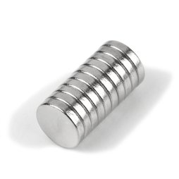 S-05-01-N, Disc magnet Ø 5 mm, height 1 mm, neodymium, N45, nickel-plated