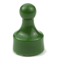 M-PIN/green, Magnetpins 'Player', Pinnwand-Magnete in Form einer Spielfigur, 10er-Set, grün