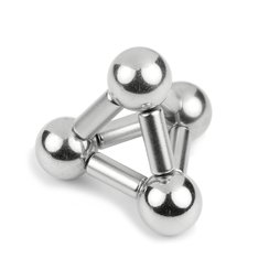 S-05-13-N, Cilindro magnetico Ø 5 mm, altezza 12,5 mm, neodimio, N45, nichelato