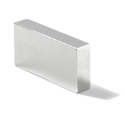 Q-46-30-10-N, Parallelepipedo magnetico 46 x 30 x 10 mm, neodimio, N40, nichelato
