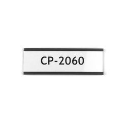 CP-2060, Magnetetiketten 60 x 20 mm, zum Beschriften von Metallregalen, mit Papiereinlage & Schutzfolie