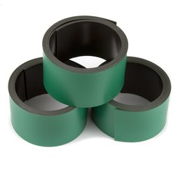 MT-30/green, Cinta magnética de colores 30 mm, para rotular y cortar, rollos de 1 m, verde
