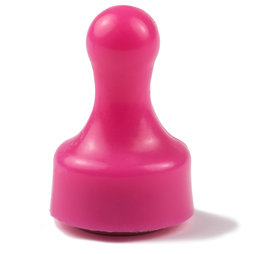 M-PIN/pink, Magnetpins 'Player', Pinnwand-Magnete in Form einer Spielfigur, 10er-Set, rosa