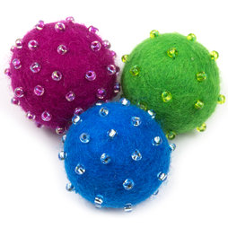 LIV-42/rbw, Adams, decoratieve magneten van vilt, Rainbow Winter, set van 3