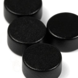 LIV-44/black, Steely, imanes de neodimio negros, 10 uds., 6 x 3 mm de tamaño