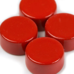 LIV-44/red, Steely, rote Neodym-Magnete, 10er-Set, 6 x 3 mm klein