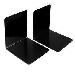 M-BOOK/black, Fermalibri magnetici, in metallo, set da 2, nero