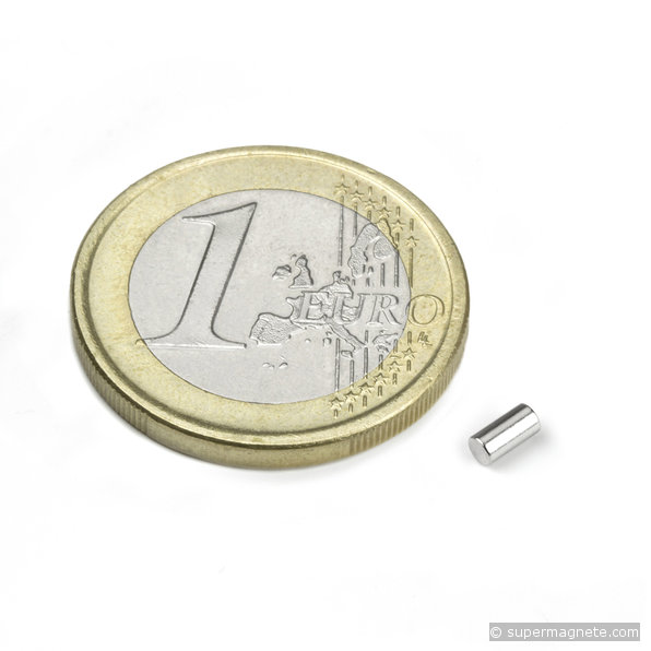 Rod magnet Ø 2 mm, height 4 mm