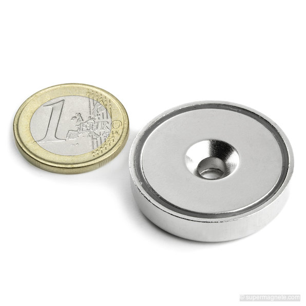 Potmagneet met verzonken gat Ø 32 mm
