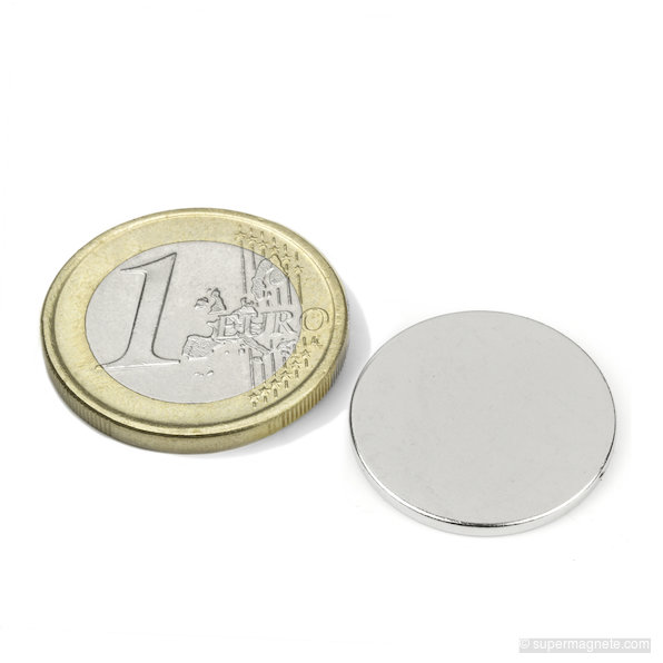 Scheibenmagnet Ø 20 mm, Höhe 1,5 mm