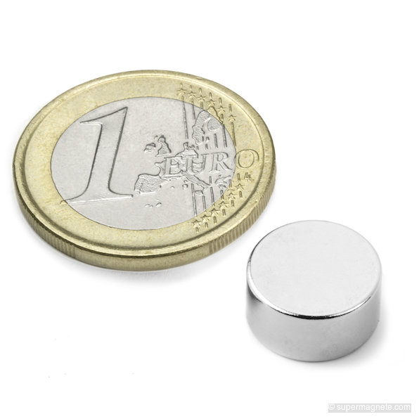 Disco magnetico Ø 12 mm, altezza 6 mm