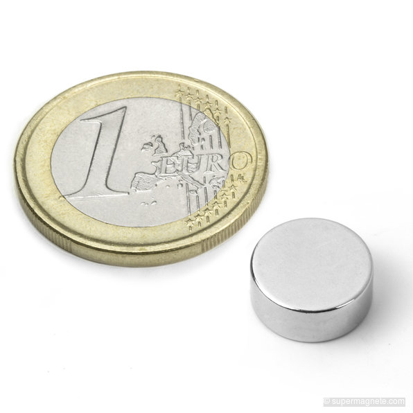 Schijfmagneet Ø 12 mm, hoogte 5 mm
