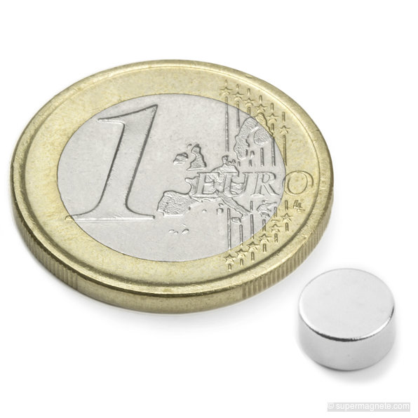 Schijfmagneet Ø 6 mm, hoogte 3 mm