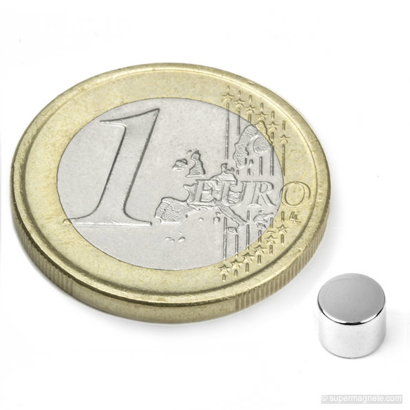 Schijfmagneet Ø 5 mm, hoogte 4 mm