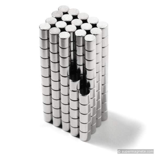 Disco magnético Ø 2 mm, alto 2 mm
